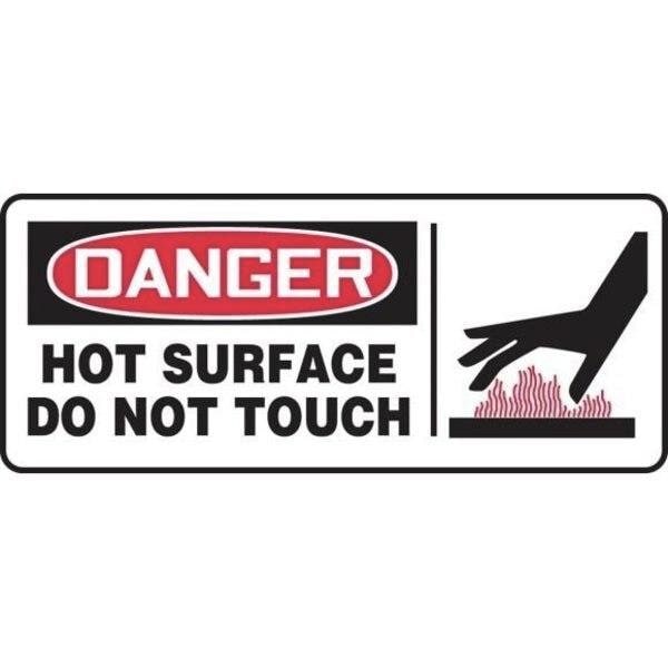 Accuform OSHA SAFETY SIGN HOT SURFACE DO MWLD021XL MWLD021XL - main